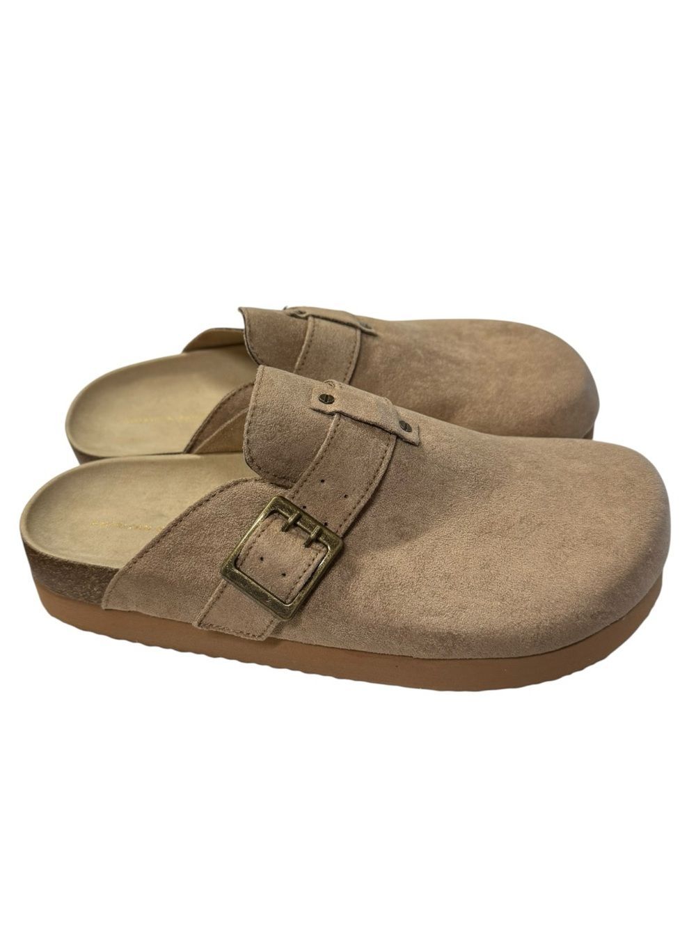 AE American Eagle Outfitters Women's Western-Buckle Clogs 10 11
